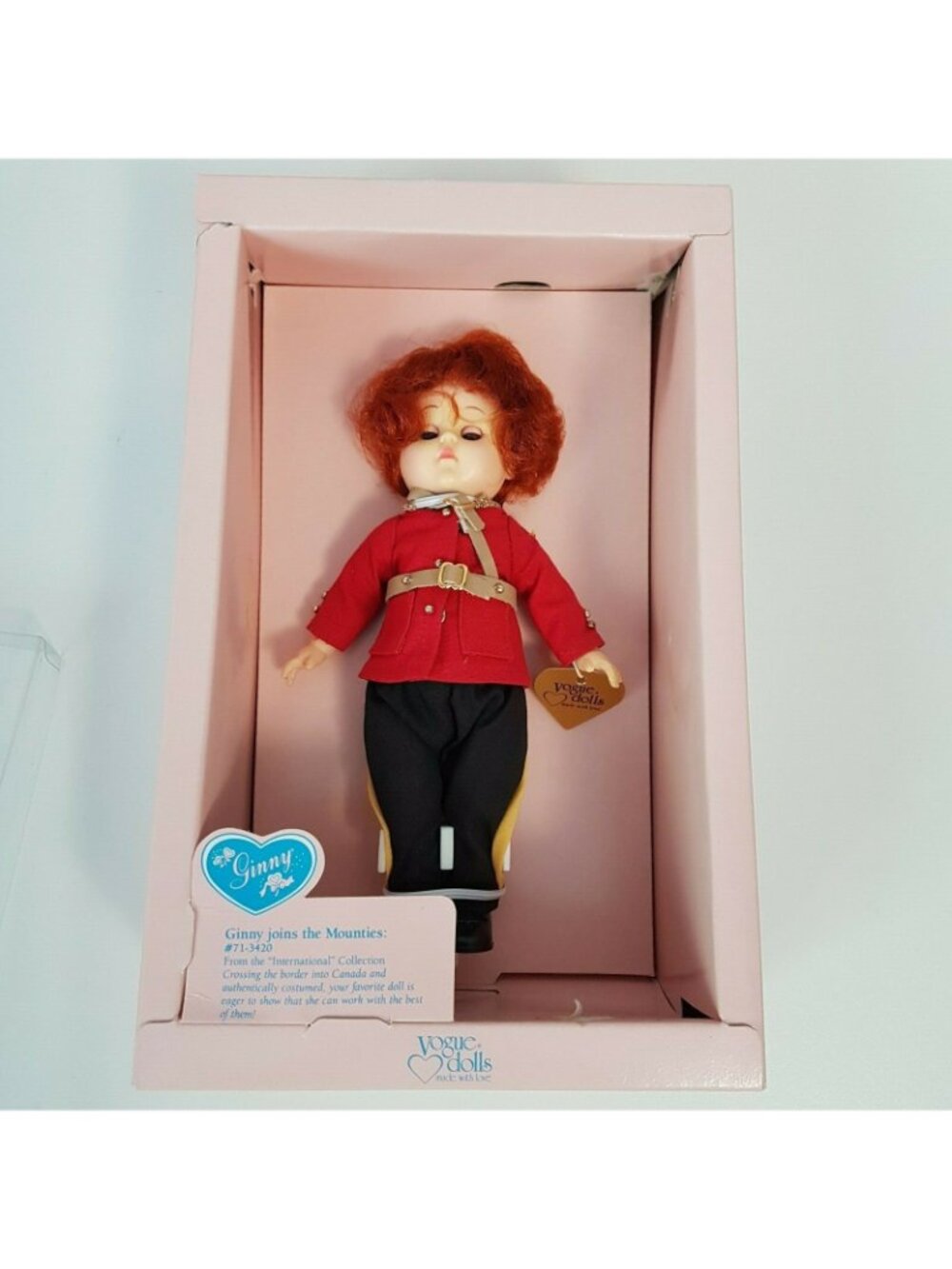 Vogue Ginny Doll RCMP Mountie Royal Canadian Mounted Police Canada 8" with Box - Picture 5 of 12